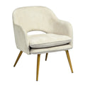 Vintage and comfortable armchair in soft velvet - LINDSAY