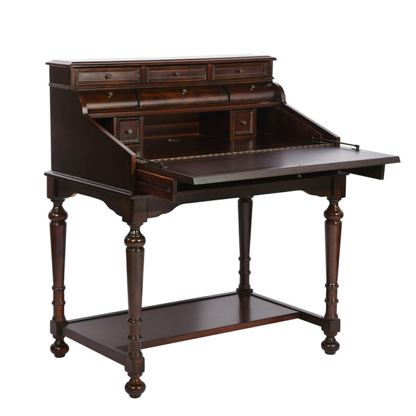 LISTENER American Traditional Solid Wood Hand Writing Secretary Desk-HomyCasa