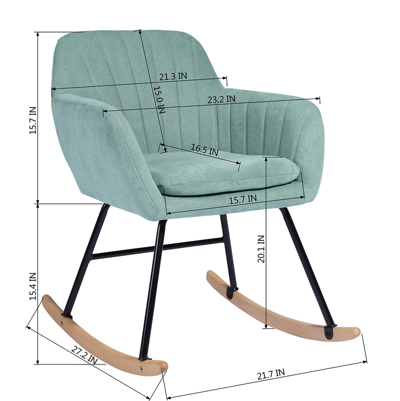 Ergonomicl Elegant Rockingchair for Living Room