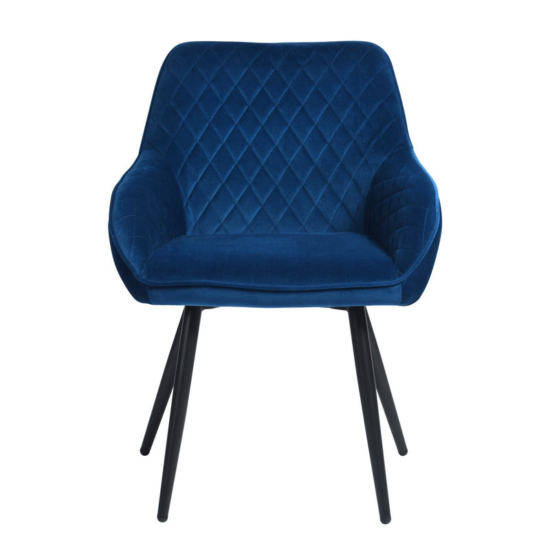 RABIOT Velvet Upholstered Dining Chair in Dining Room