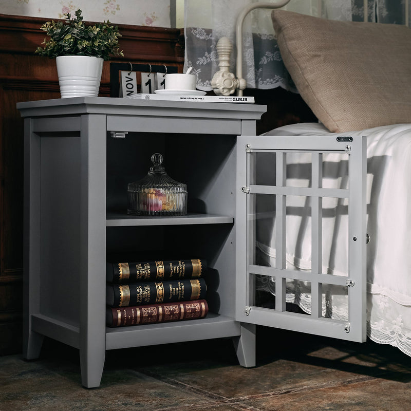 26.4' Tall Nightstand in Grey