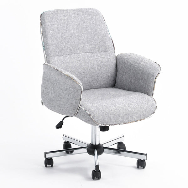 THOMASINA Upholstered Swivel Office Chair