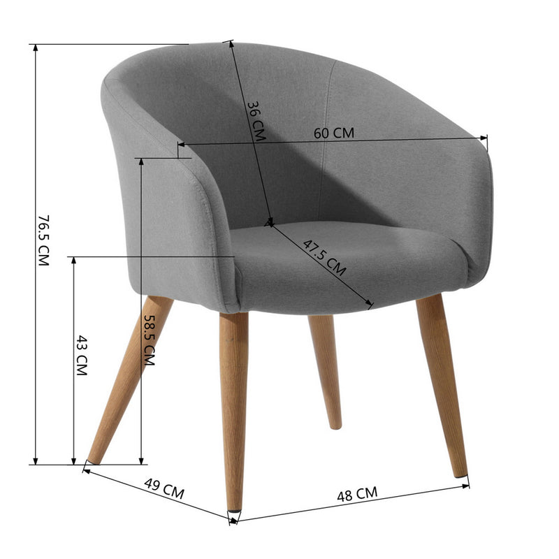 AOKELAN Upholstered Armchair 23.6'' Wide