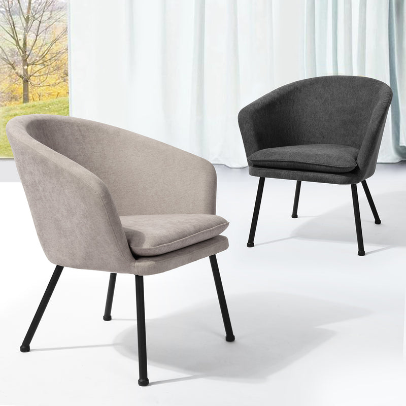 DIXIER Modern  small armchair in fabric