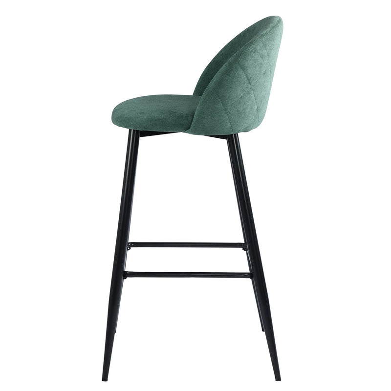 HASEEB 2-Piece 30'' Upholstered Bar Stool