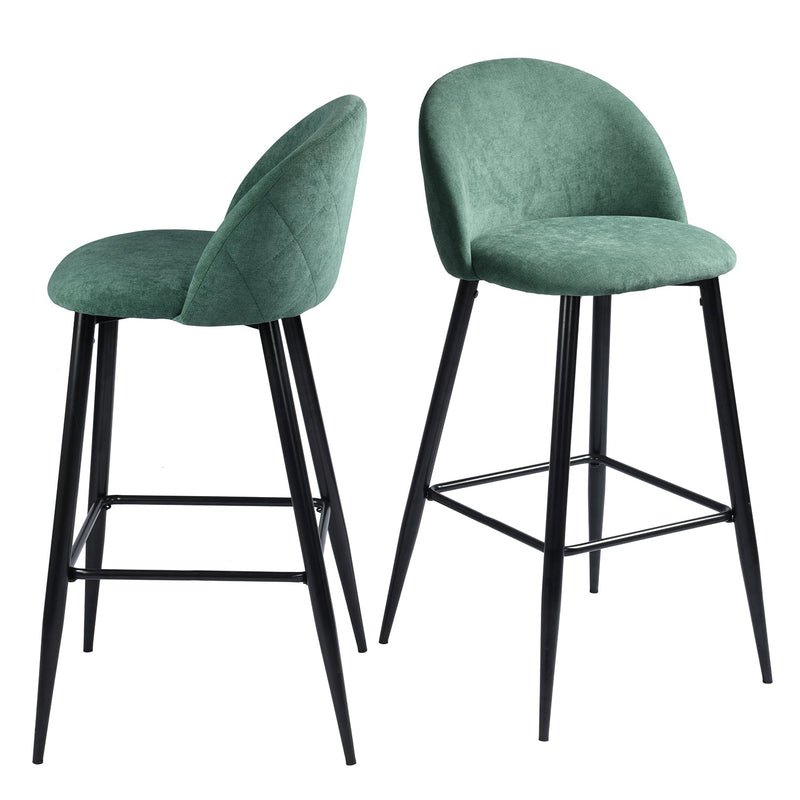 HASEEB 2-Piece 30'' Upholstered Bar Stool