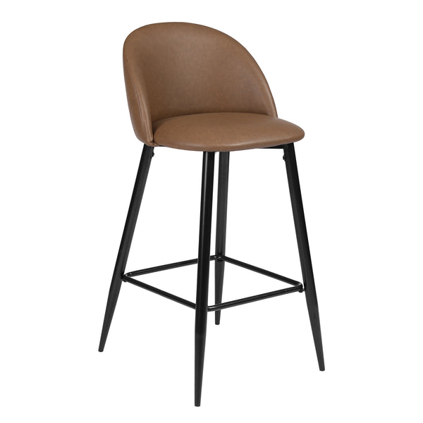 HASEEB 2-Piece Barstools with Footrest for Kitchen Dining Room