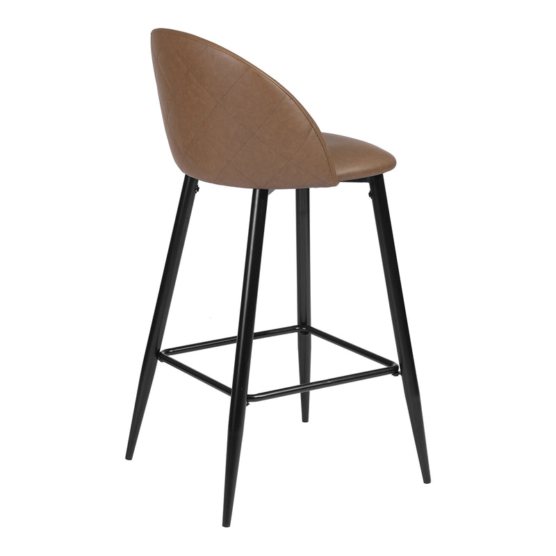 HASEEB 2-Piece Barstools with Footrest for Kitchen Dining Room